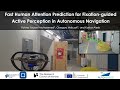 Fast Human Attention Prediction for Fixation-guided Active Perception in Autonomous Navigation