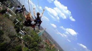 SkyScreamer on-ride HD POV Six Flags Over Georgia