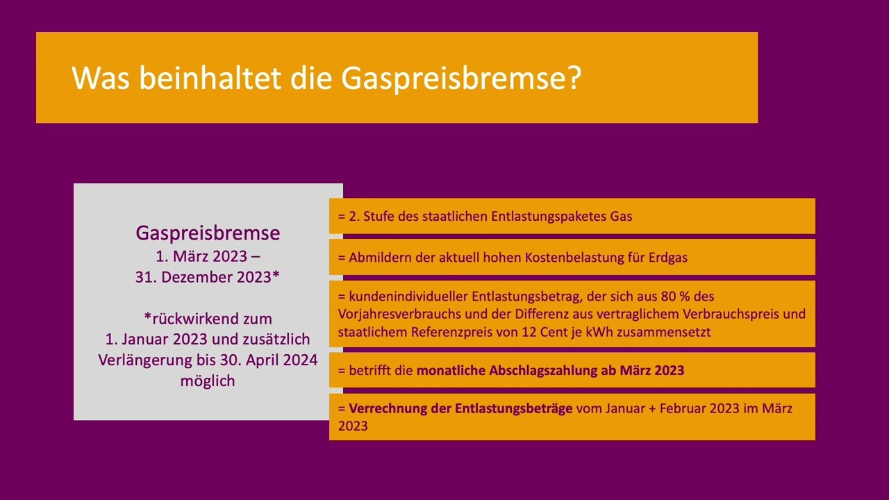 Wie Funktioniert Eigentlich Die Gaspreisbremse? - YouTube