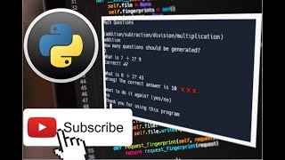 AMAZING Short Cut way to create MATH QUESTION GENERATOR USING Python