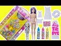 Barbie Color Reveal DIY Tie Dye Fashion Maker with Dolls