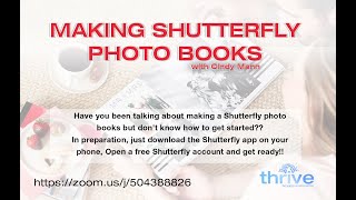 Making Shutterfly Photo Books - with Cindy Mann