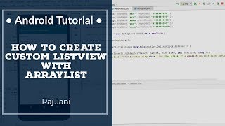 Create Custom ListView in android (Android Studio + Java) | Create ListView #1