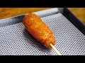 韩国街头最火热的热狗！ 芝士玉米热狗 the hottest hot dog on the street in korea cheesy corn dogs