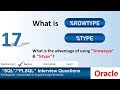 Oracle Interview Question - oracle %rowtype and %type