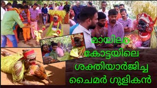 മായിലംകോട്ടയിലെ കോഴിയെതിന്നുന്ന ശക്തിയാർജിച്ച ചൈമർ ഗുളികൻ