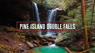 Pine Island Double Falls, Kentucky Drone Video