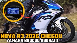 🚨No BRASIL AGORA É OFICIAL - YAMAHA R3 2026 RENOVADA!