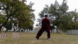 陳氏太極拳-老架一路-背面分解動作-小擒打-抱頭推山-六封四閉。