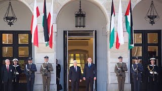 🇵🇸🇵🇱 Palestine and Poland National Anthem Played by Polish Military Bands 7Sep2016