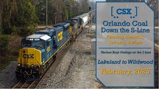 Orlando Coal \u0026 Autoracks on the S Line - Central Florida Railfanning