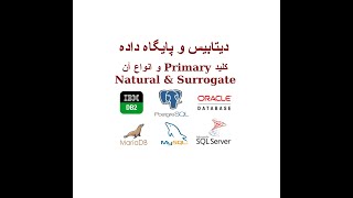 ‫دیتابیس و پایگاه داده (جلسه دوم بخش ششم -کلید primary و انواع آن natural و surrogate ها)