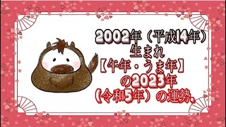 2002年（平成14年）生まれ【午年・うま年】の2023年（令和5年）の運勢.