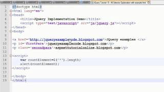 JQuery Tutorial 15 - All Selector Explanation with example