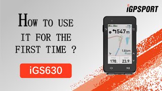 iGS630｜How to use it for the first time？