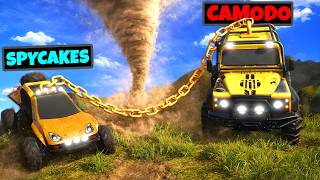 Chained Cars vs Impossible Road! (Chained Wheels)