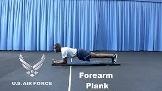Timed Forearm Plank (Air Force)
