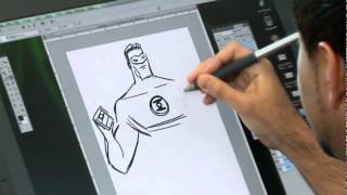 DC Nation BTS-Drawing Green Lantern