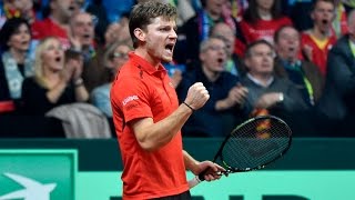 David Goffin gives Belgium a 1-0 lead