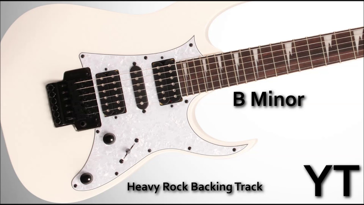 Heavy Punk Rock Guitar Backing Track B Minor - YouTube