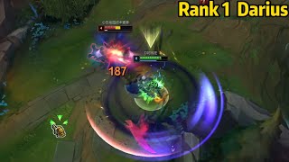 Rank 1 Darius: He is UNSTOPPABLE on Toplane!