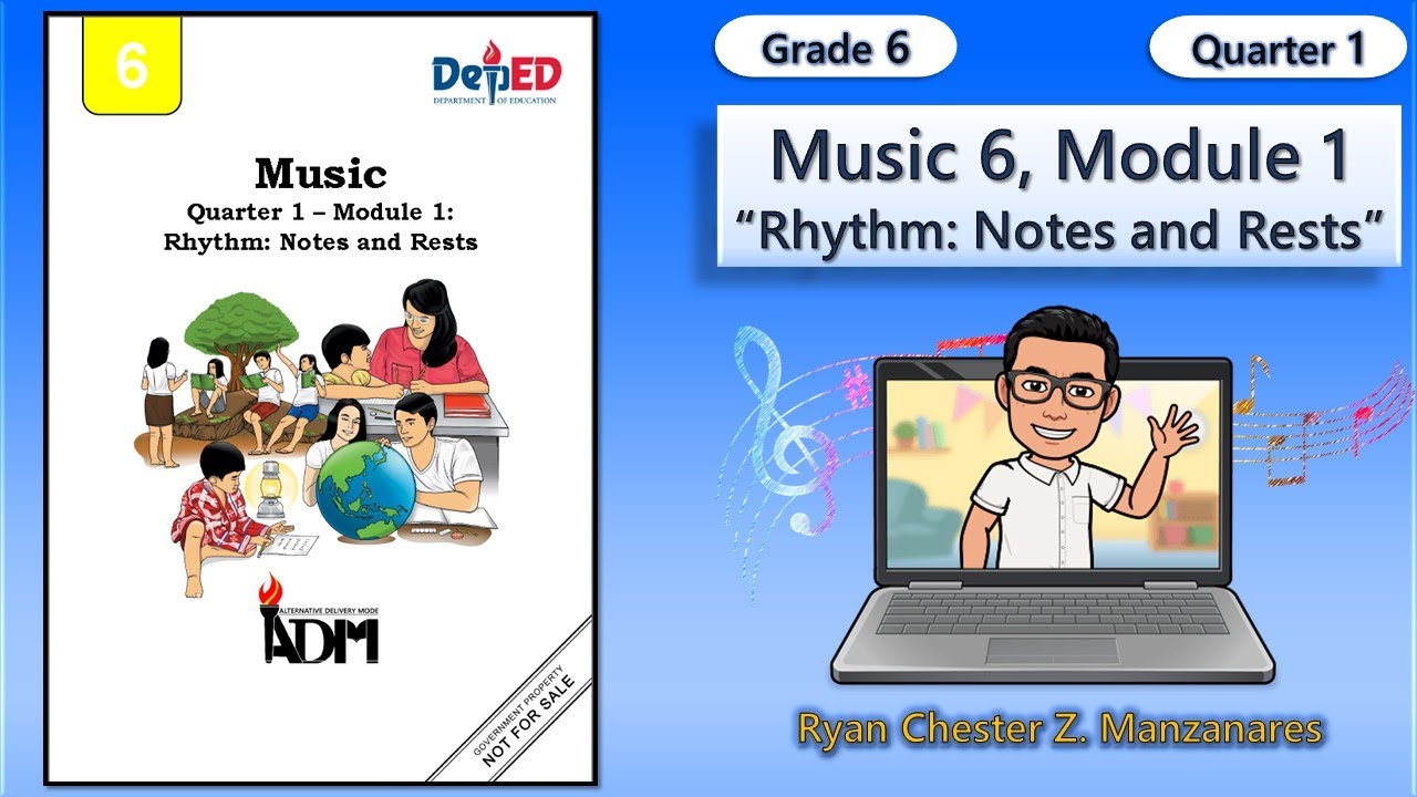 Music 6 Quarter 1 Module 1 Rhythm: Notes And Rests | Grade 6 MAPEH ...