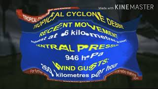 SCA Nine: SEWS Cyclone Warning (28/03/2017) In Level Cas Effect