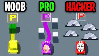 NOOB vs PRO vs HACKER In PARK MASTER! (MAX LEVEL UNLOCKED!)