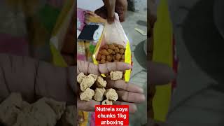 nutrela soya chunks 1kg pack unboxing