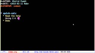 Emacs - Quick Calc