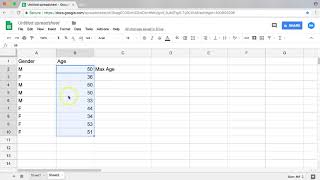 Google Sheets Max Function 2018