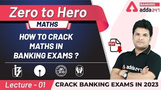 How to Crack Maths in Banking Exams 2024 By Shantanu Shukla | Adda247 Banking Classes | Lec-1