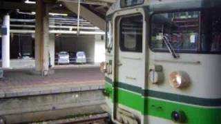 115系　新津行き　発車(新潟駅)