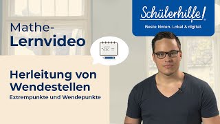 Herleitung von Wendestellen | Extrempunkte und Wendepunkte 🎓 Schülerhilfe Lernvideo Mathe