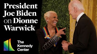 President Joe Biden on Dionne Warwick - 46th Kennedy Center Honors White House Reception (2023)