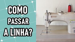 Como passar e pescar a linha na Reta industrial