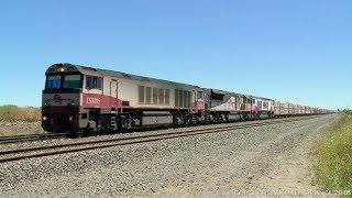 4PM9 SCT Freight With Boxcars \u0026 Containers - PoathTV Australian Trains \u0026 Railways