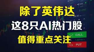 美股 除了英伟达，这8只AI热门股亦值得重点关注 PLTR GOOG TSLA ORCL ADBE .....