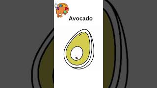how to draw a avocado easy step by stepHow To Draw A Funny Avocado
