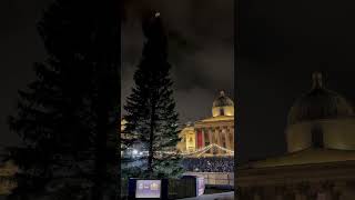 Trafalgar Square's Christmas Tree lighting 🎄 #london #christmas