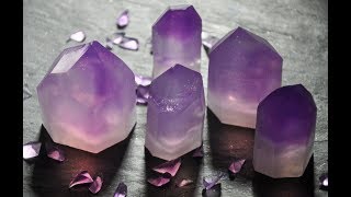 Making of Amethyst Glycerin Soap Points