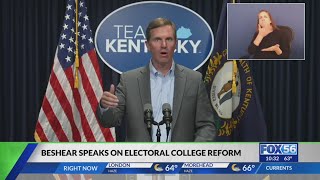 Gov. Andy Beshear said he is in favor of electoral college reform