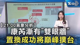 康芮漸有「雙眼牆」置換成功將巔峰撲台｜TVBS新聞 @TVBSNEWS02