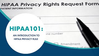 HIPAA 101: An Introduction to HIPAA Privacy Rules