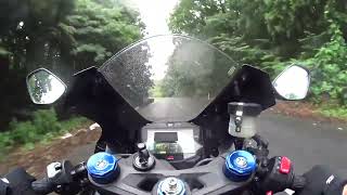 GSX-R1000R ミシュラン　power gp 雨の中