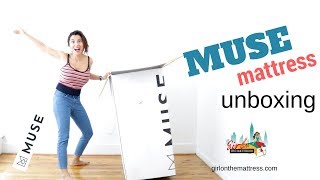 Muse Mattress Unboxing \u0026 Muse Mattress Review \u0026 Discount Link | Girl On The Mattress