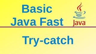 Try-catch blocks for exception handling - Basic Java Fast (41)