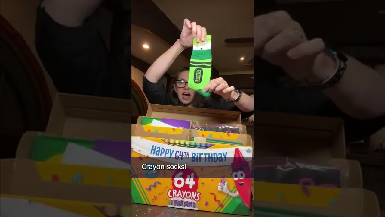 Opening A Gift From Crayola Housepetscare