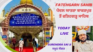 fatehgarh sahib paidal yatra surinder sai ji dera bakarpur sai ji