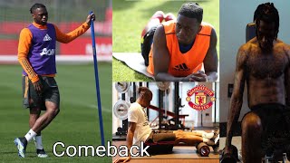 Update!! Wan Bisaka is close to his Man United comeback from injury already on grass training